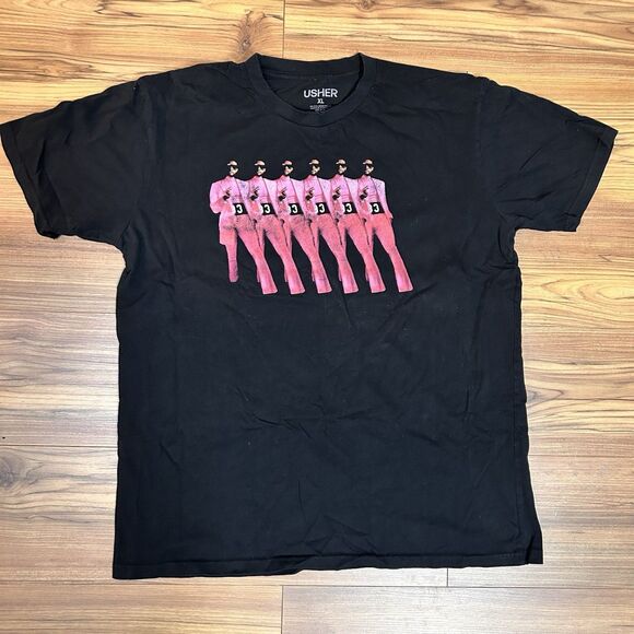 Tops - Usher Vegas 2021 Shirt XL Residency Tour Black Graphic Tee Merch